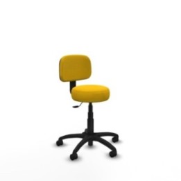 Silla Llanos giratorio bali amarillo base poliamida 600 ruedas nailon 50