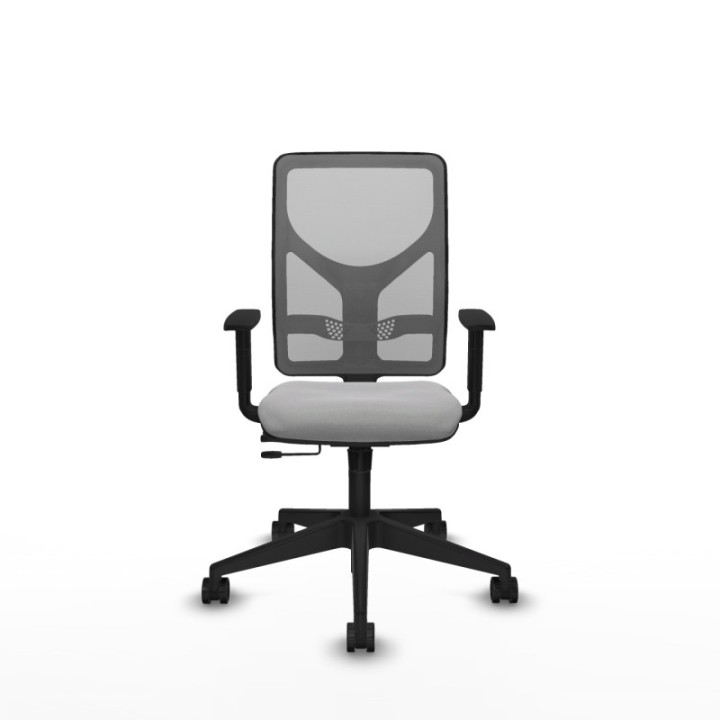 Motilla traslack malla gris bali gris claro brazos 1D base piramidal  ruedas 65mm nailon