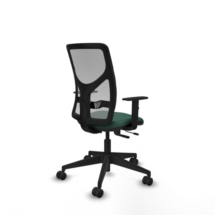 Motilla traslack malla gris bali verde botella brazos 1D base piramidal  ruedas 65mm nailon