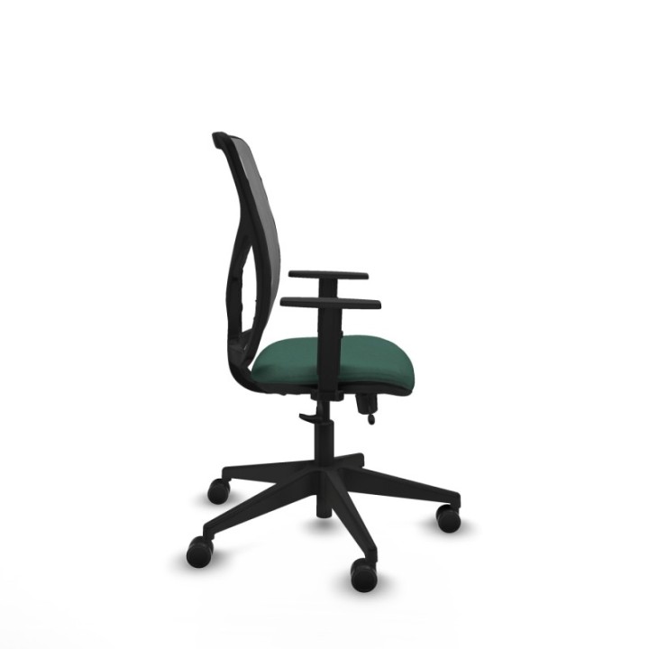 Motilla traslack malla gris bali verde botella brazos 1D base piramidal  ruedas 65mm nailon