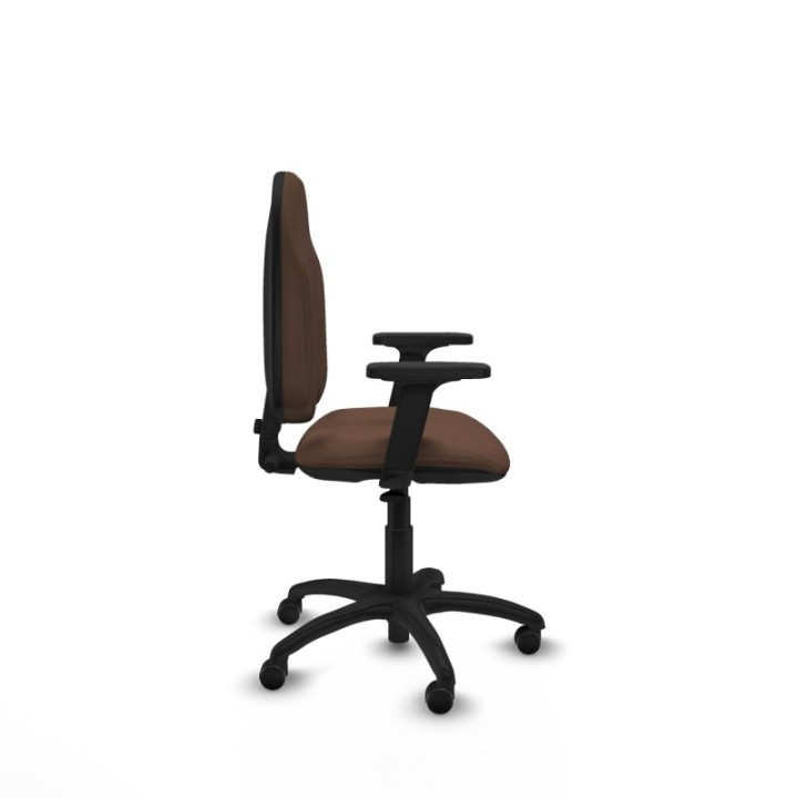 Algarra CP bali marrón oscuro brazos 2D base poliamida ruedas engomadas 50mm