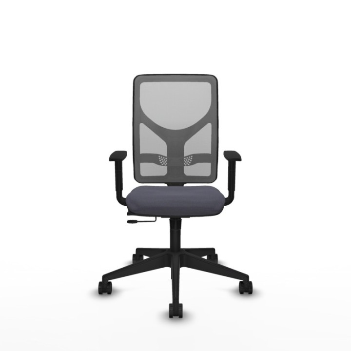 Motilla traslack malla gris bali gris oscuro brazos 1D base piramidal  ruedas 65mm nailon