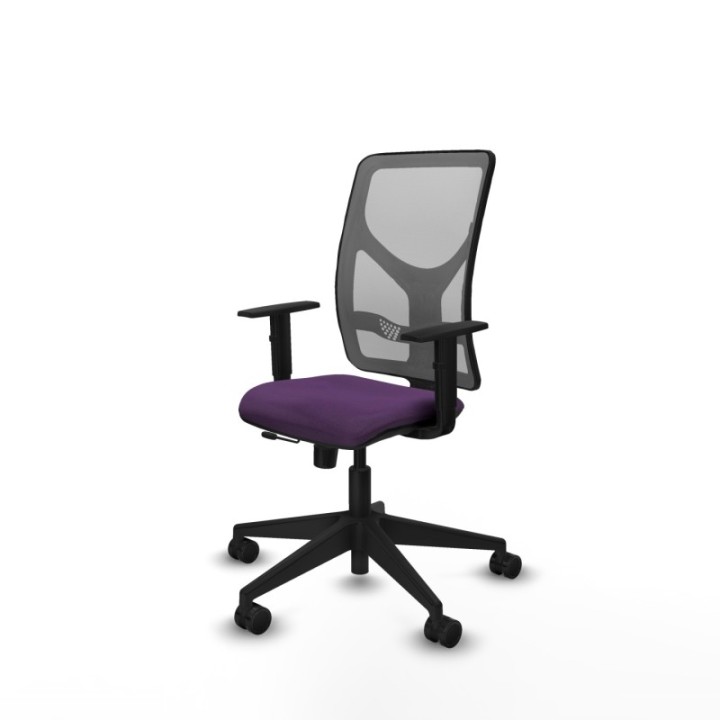 Motilla traslack malla gris bali morado brazos 1D base piramidal  ruedas 65mm nailon