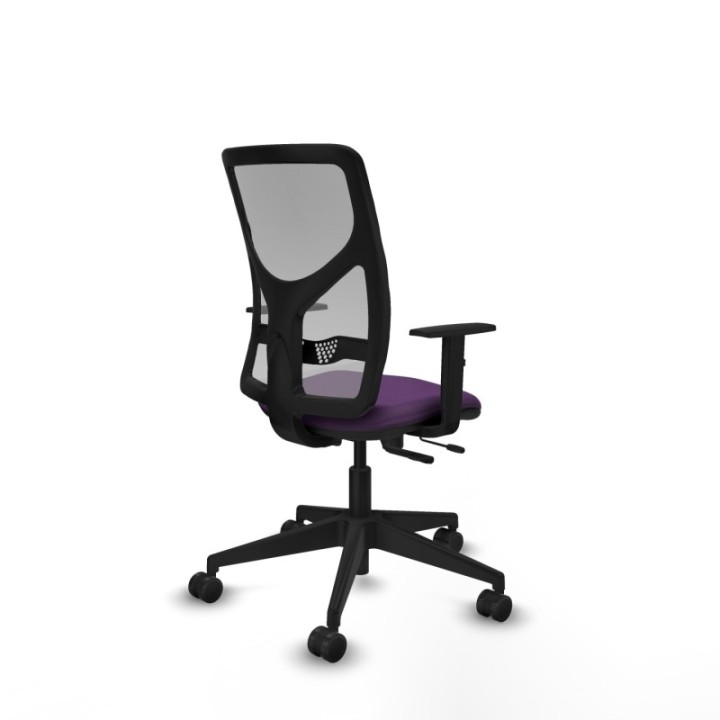 Motilla traslack malla gris bali morado brazos 1D base piramidal  ruedas 65mm nailon