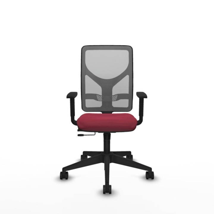 Motilla traslack malla gris bali granate brazos 1D base piramidal  ruedas 65mm nailon