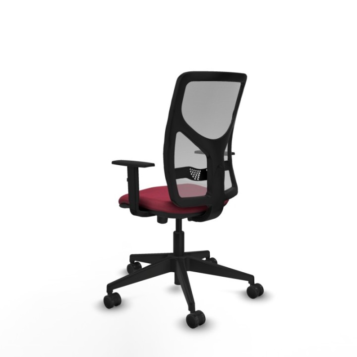 Motilla traslack malla gris bali granate brazos 1D base piramidal  ruedas 65mm nailon