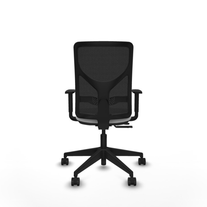 Motilla traslack malla negra bali blanco brazos 1D base piramidal  ruedas 65mm nailon