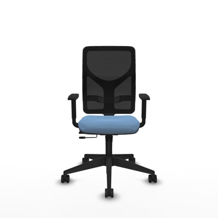 Motilla traslack malla negra bali azul cielo brazos 1D base piramidal  ruedas 65mm nailon