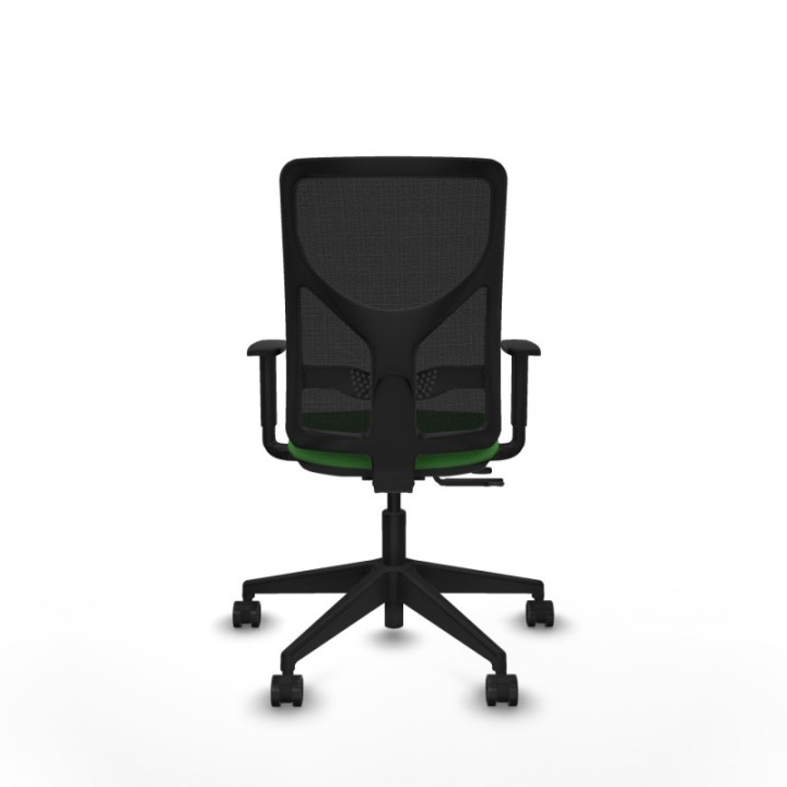 Motilla traslack malla negra bali verde brazos 1D base piramidal  ruedas 65mm nailon