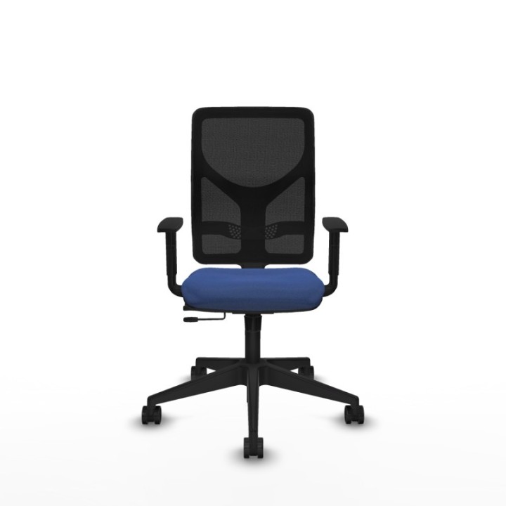 Motilla traslack malla negra bali azul marino brazos 1D base piramidal  ruedas 65mm nailon