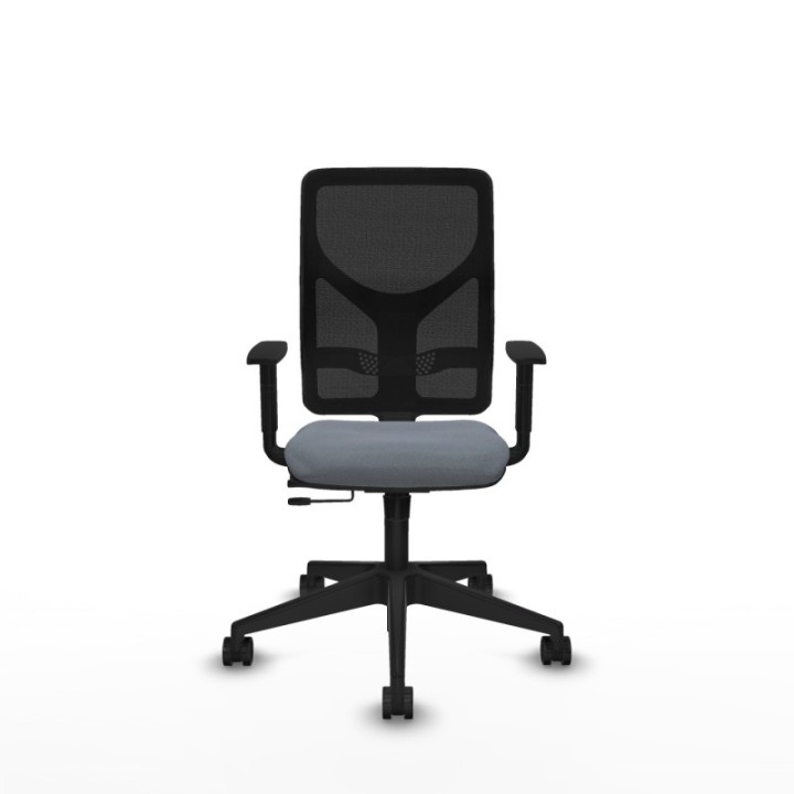 Motilla traslack malla negra bali gris brazos 1D base piramidal  ruedas 65mm nailon