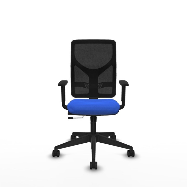 Motilla traslack malla negra bali azul brazos 1D base piramidal  ruedas 65mm nailon