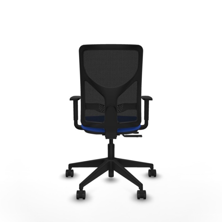 Motilla traslack malla negra bali azul brazos 1D base piramidal  ruedas 65mm nailon