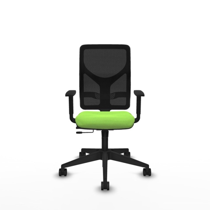 Motilla traslack malla negra bali pistacho brazos 1D base piramidal  ruedas 65mm nailon