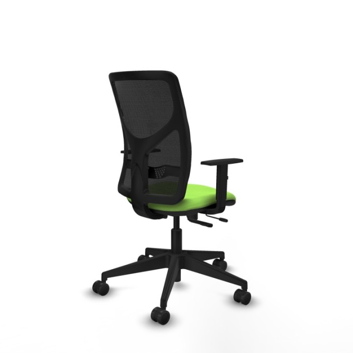 Motilla traslack malla negra bali pistacho brazos 1D base piramidal  ruedas 65mm nailon