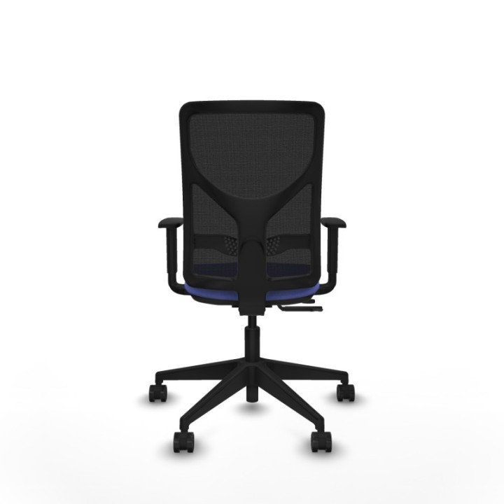 Motilla traslack malla negra bali azul claro brazos 1D base piramidal  ruedas 65mm nailon