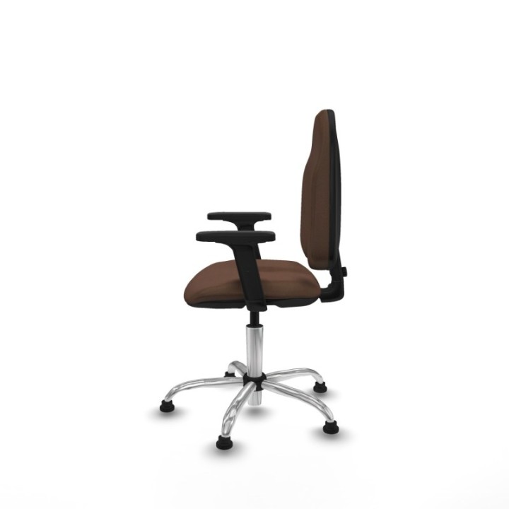 Algarra CP bali marrón oscuro brazos 2D base cromada topes