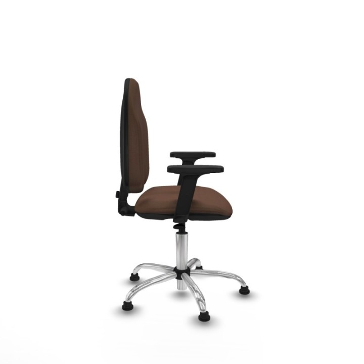 Algarra CP bali marrón oscuro brazos 2D base cromada topes