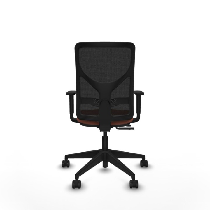 Motilla traslack malla negra bali marrón brazos 1D base piramidal  ruedas 65mm nailon