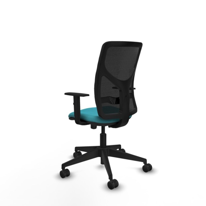 Motilla traslack malla negra bali turquesa brazos 1D base piramidal  ruedas 65mm nailon