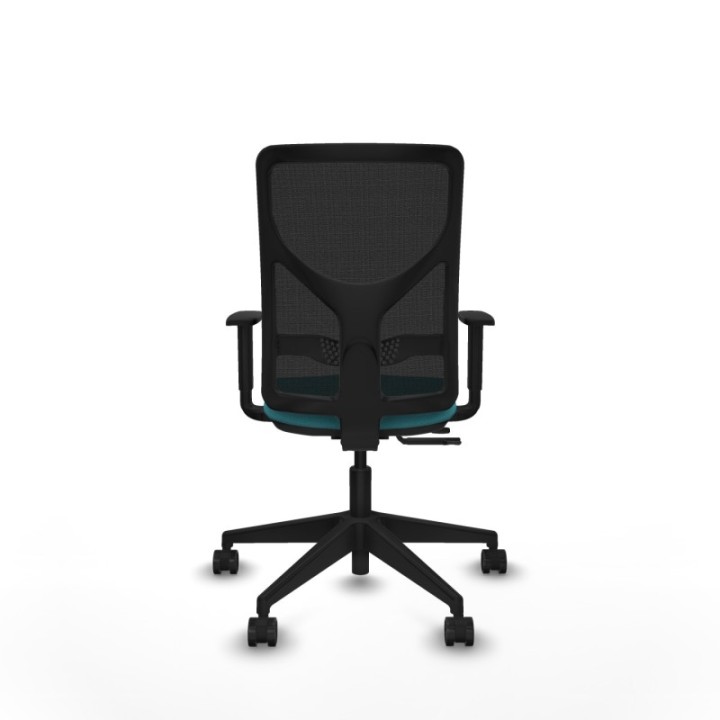 Motilla traslack malla negra bali turquesa brazos 1D base piramidal  ruedas 65mm nailon