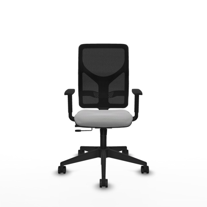 Motilla traslack malla negra bali gris claro brazos 1D base piramidal  ruedas 65mm nailon