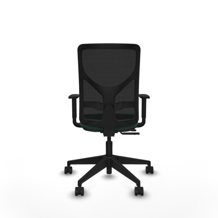 Motilla traslack malla negra bali verde botella brazos 1D base piramidal  ruedas 65mm nailon