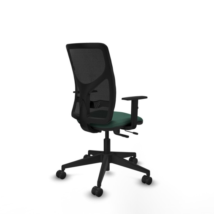 Motilla traslack malla negra bali verde botella brazos 1D base piramidal  ruedas 65mm nailon