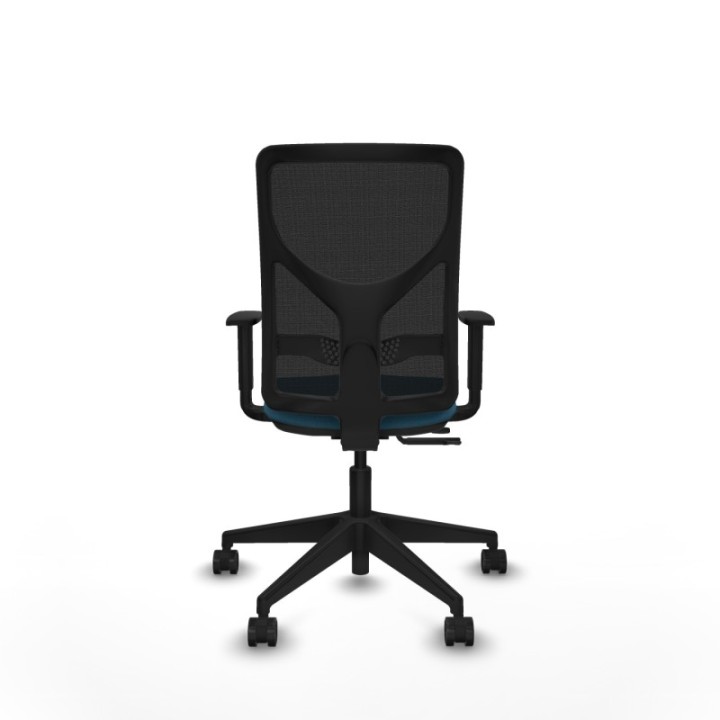 Motilla traslack malla negra bali verde petroleo brazos 1D base piramidal  ruedas 65mm nailon