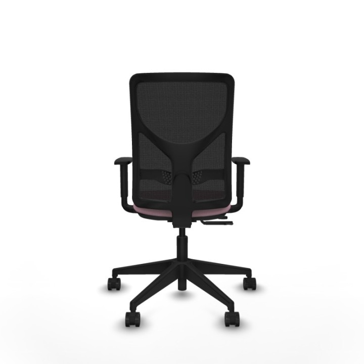 Motilla traslack malla negra bali rosa brazos 1D base piramidal  ruedas 65mm nailon