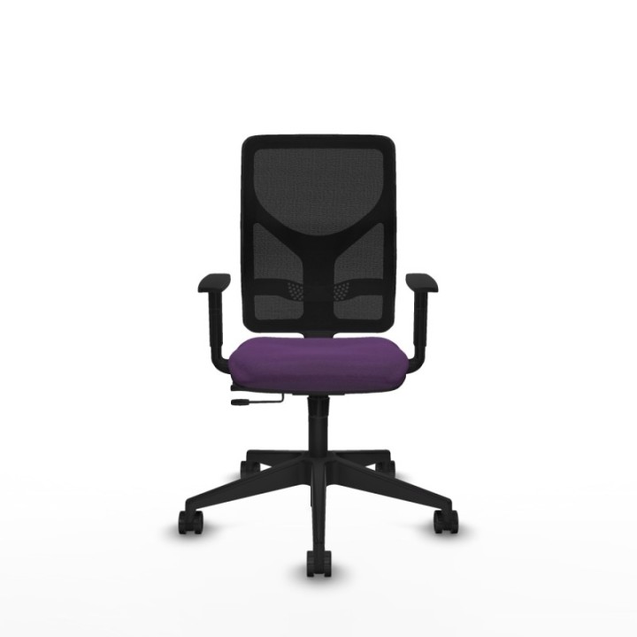 Motilla traslack malla negra bali morado brazos 1D base piramidal  ruedas 65mm nailon