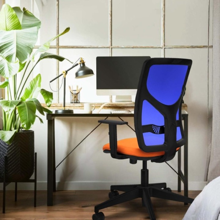 Motilla traslack malla negra bali morado brazos 1D base piramidal  ruedas 65mm nailon