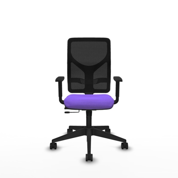 Motilla traslack malla negra bali lila brazos 1D base piramidal  ruedas 65mm nailon