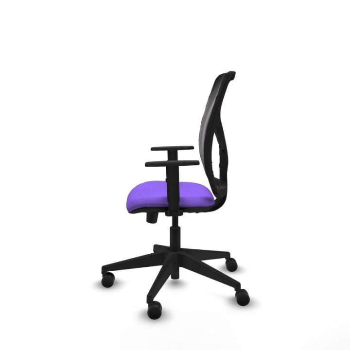 Motilla traslack malla negra bali lila brazos 1D base piramidal  ruedas 65mm nailon