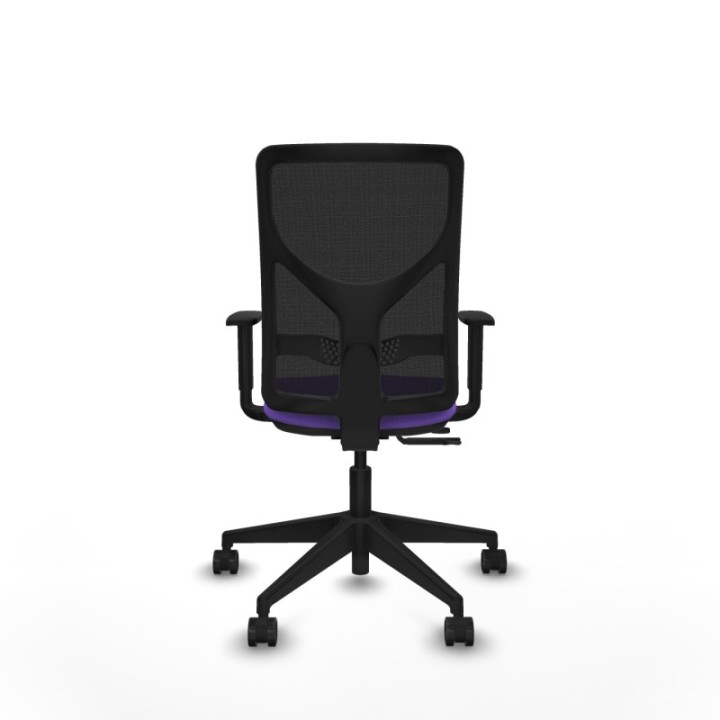 Motilla traslack malla negra bali lila brazos 1D base piramidal  ruedas 65mm nailon