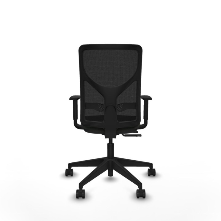 Motilla traslack malla negra bali negro brazos 1D base piramidal  ruedas 65mm nailon