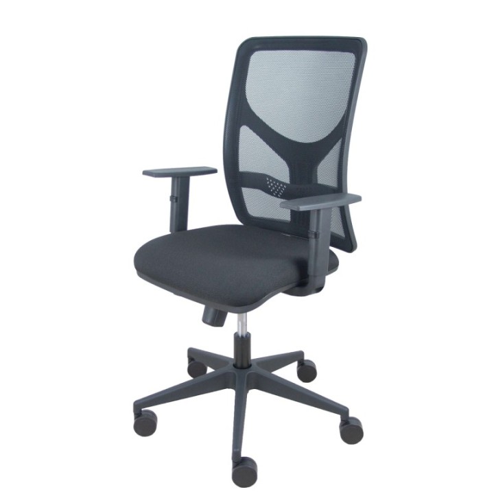 Silla Motilla traslack malla negra asiento bali negro brazo regulable