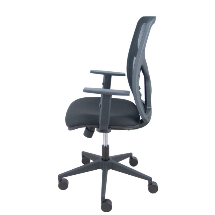 Silla Motilla traslack malla negra asiento bali negro brazo regulable