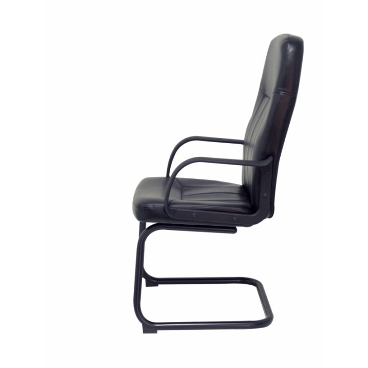 Sillón Villa confidente patín similpiel negro