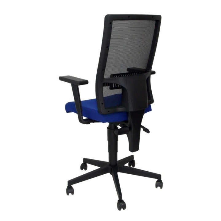 Silla Taktik respaldo malla negro asiento aran azul