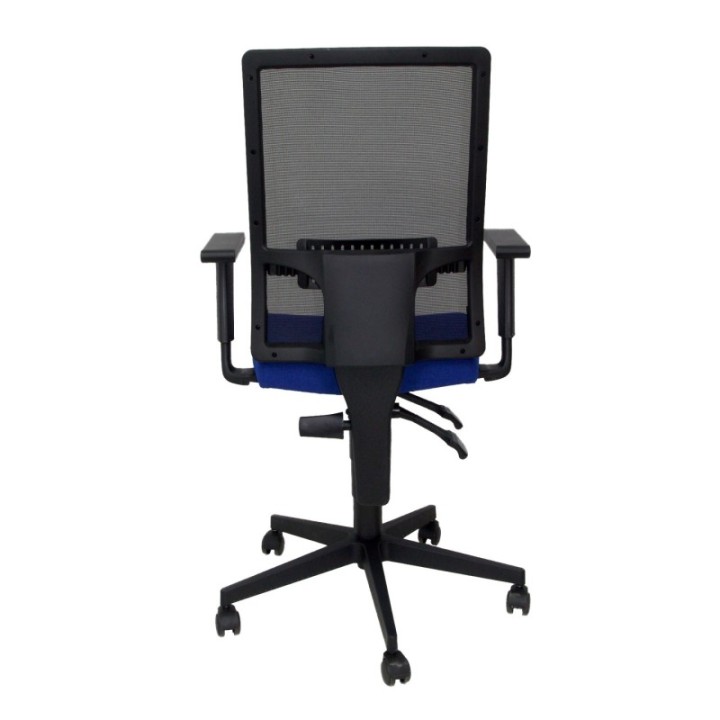 Silla Taktik respaldo malla negro asiento aran azul