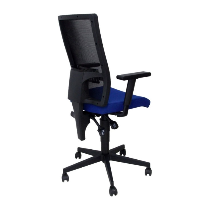 Silla Taktik respaldo malla negro asiento aran azul