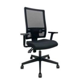 Silla Taktik respaldo malla negro asiento aran negro