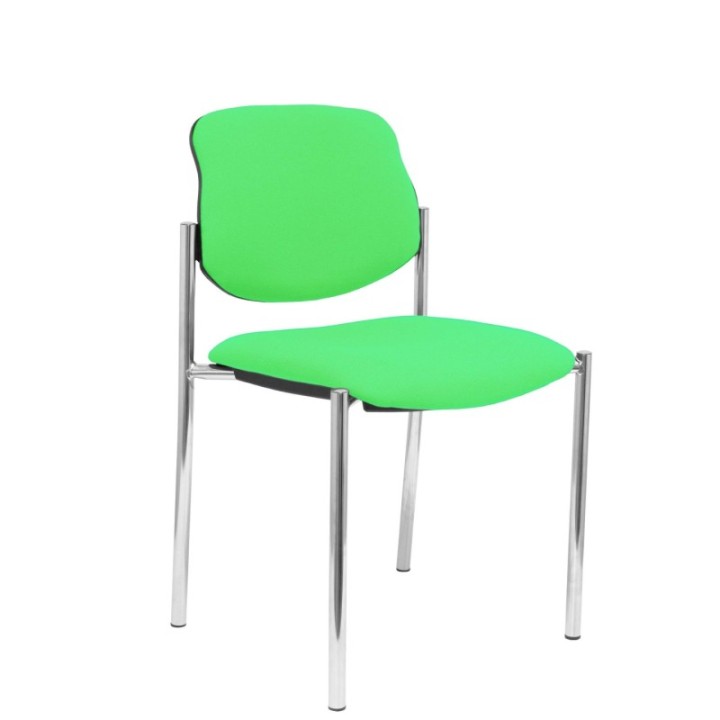 Silla fija Styl bali pistacho chasis cromo