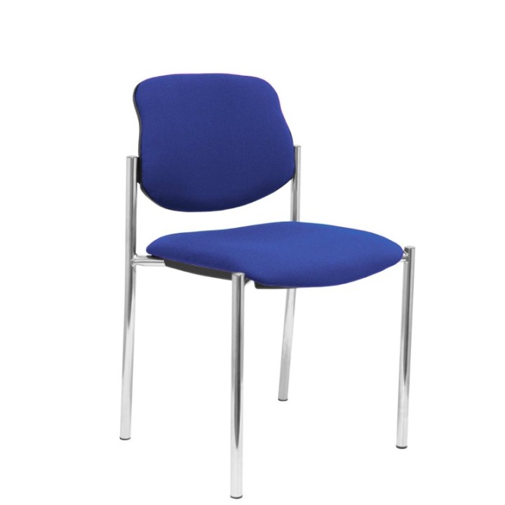 Silla fija Styl bali azul chasis cromo