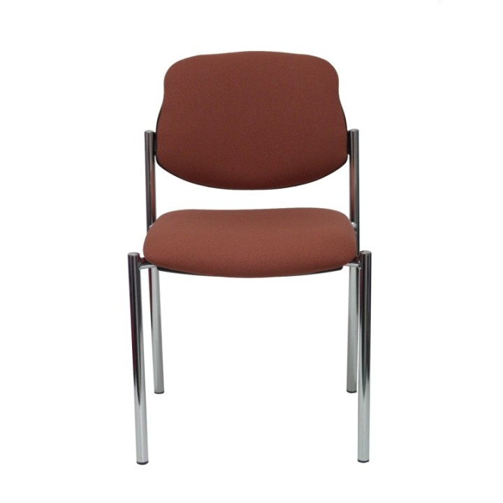 Silla fija Styl bali marrón chasis cromo