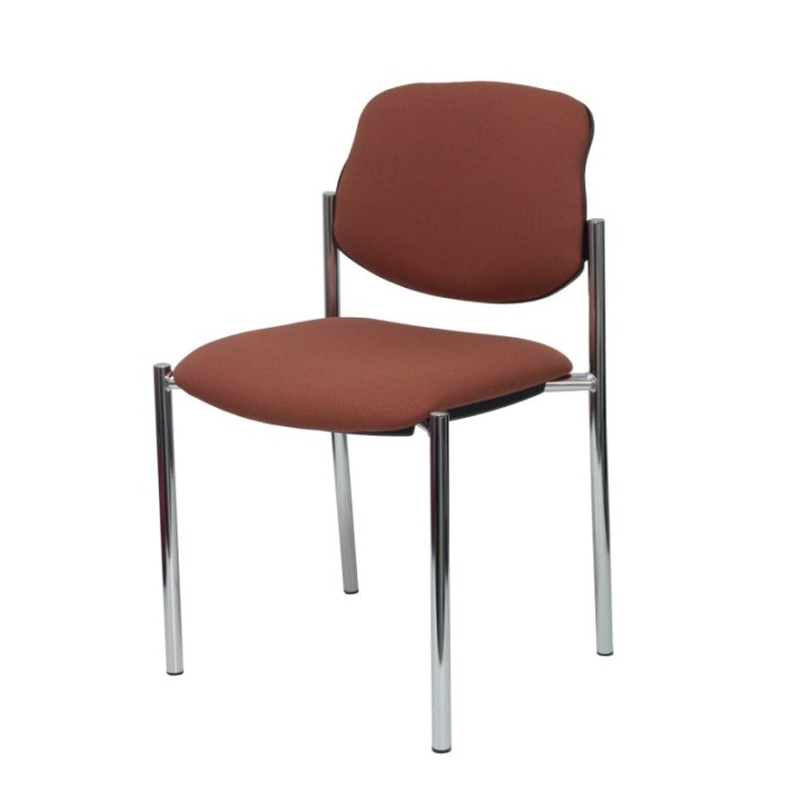 Silla fija Styl bali marrón chasis cromo