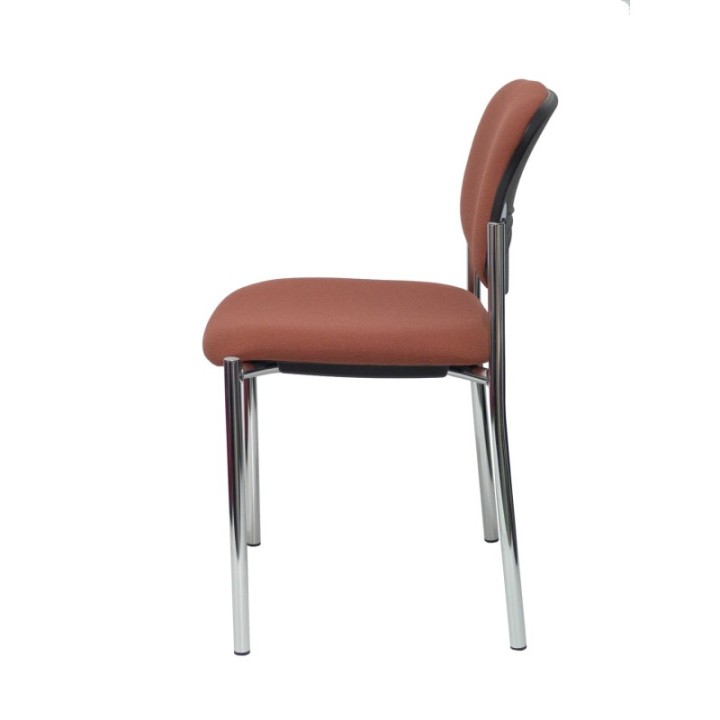 Silla fija Styl bali marrón chasis cromo