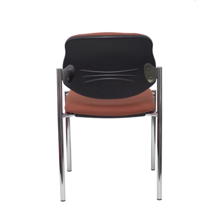 Silla fija Styl bali marrón chasis cromo