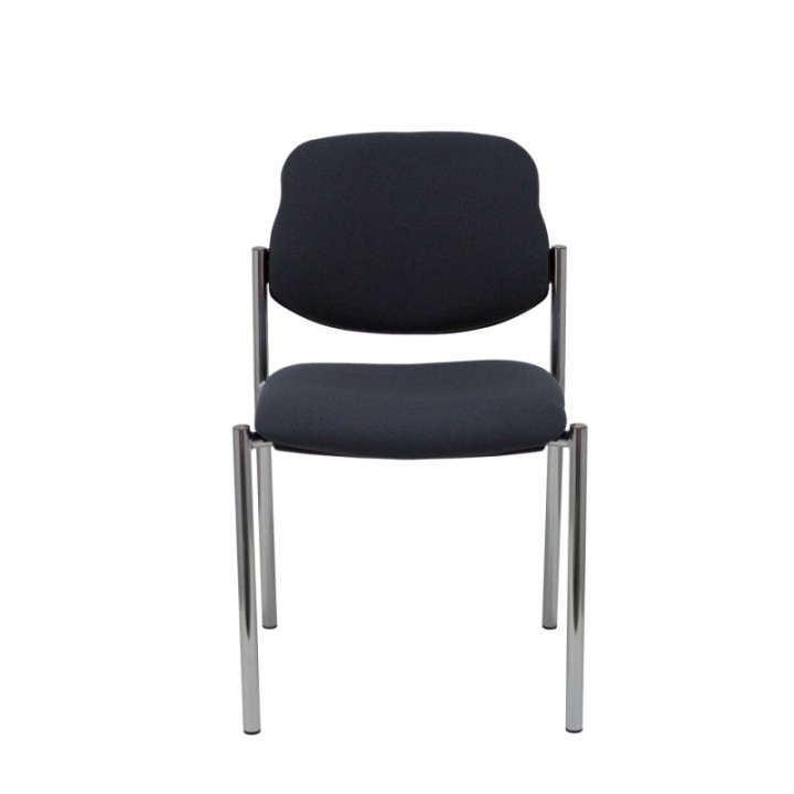 Silla fija Styl bali gris oscuro chasis cromo